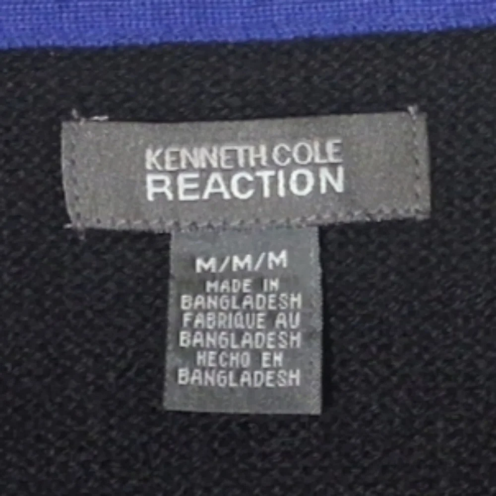 Kenneth Cole Reaction Sz. M‎ Black/Gray Cardigan Sweater Vest
